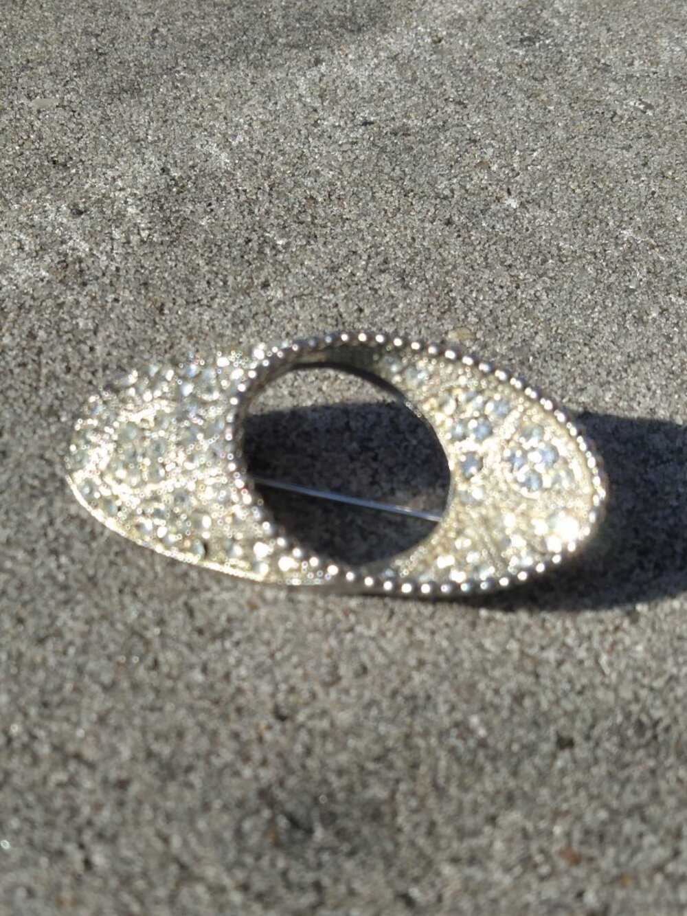 Kramer BROOCH Pave Set Clear Crystals